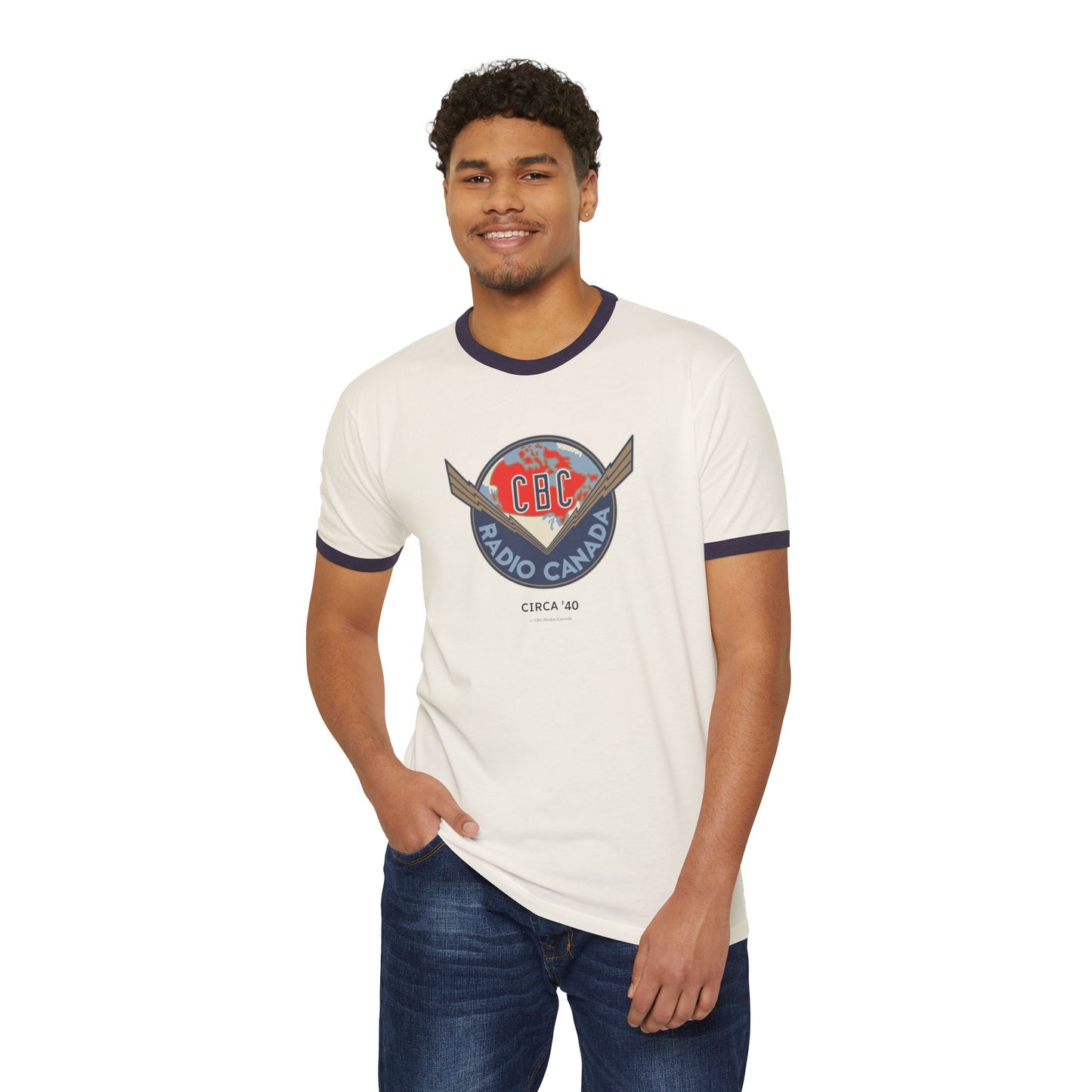 CBC 1966 Retro Logo Unisex Cotton Ringer T-Shirt