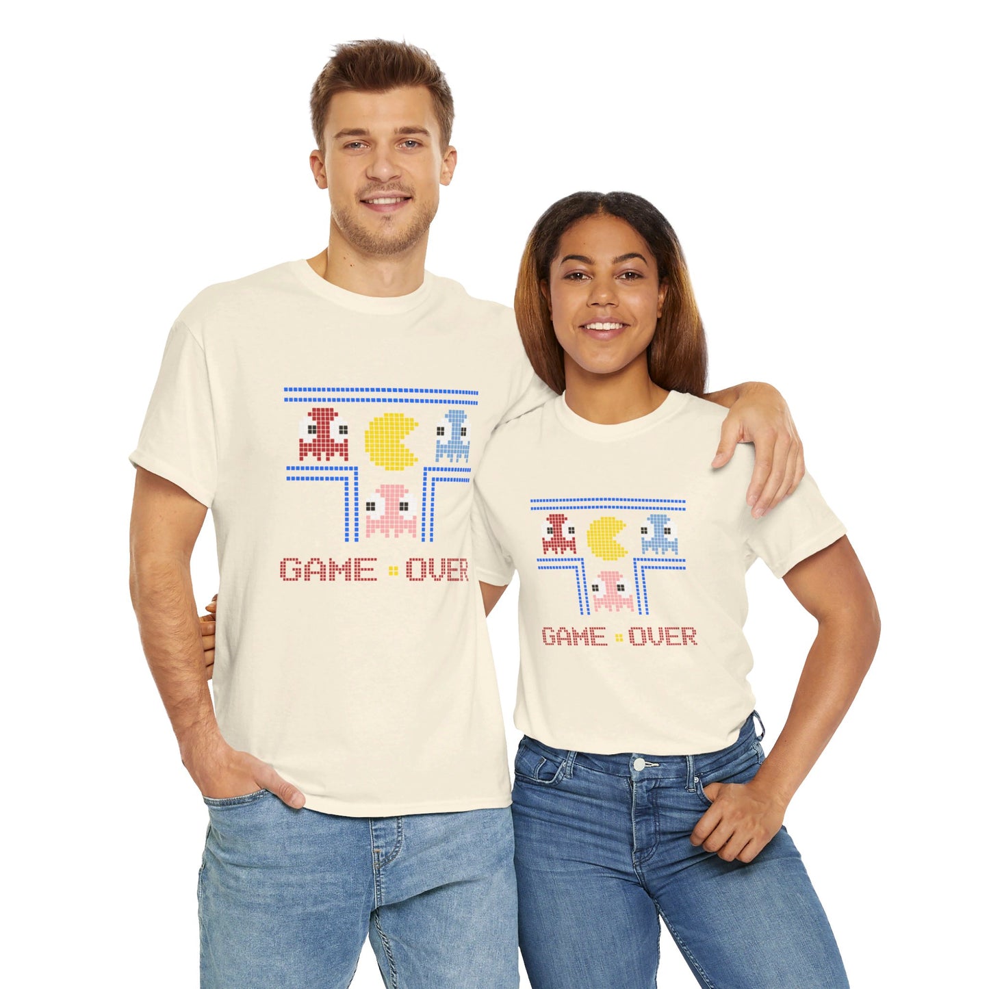 Game Over Retro Gaming Unisex Heavy Cotton Tee
