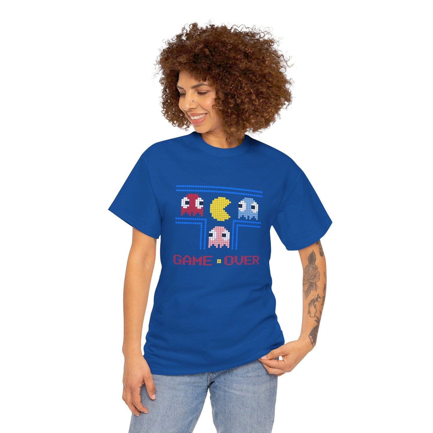 Game Over Retro Gaming Unisex Heavy Cotton Tee