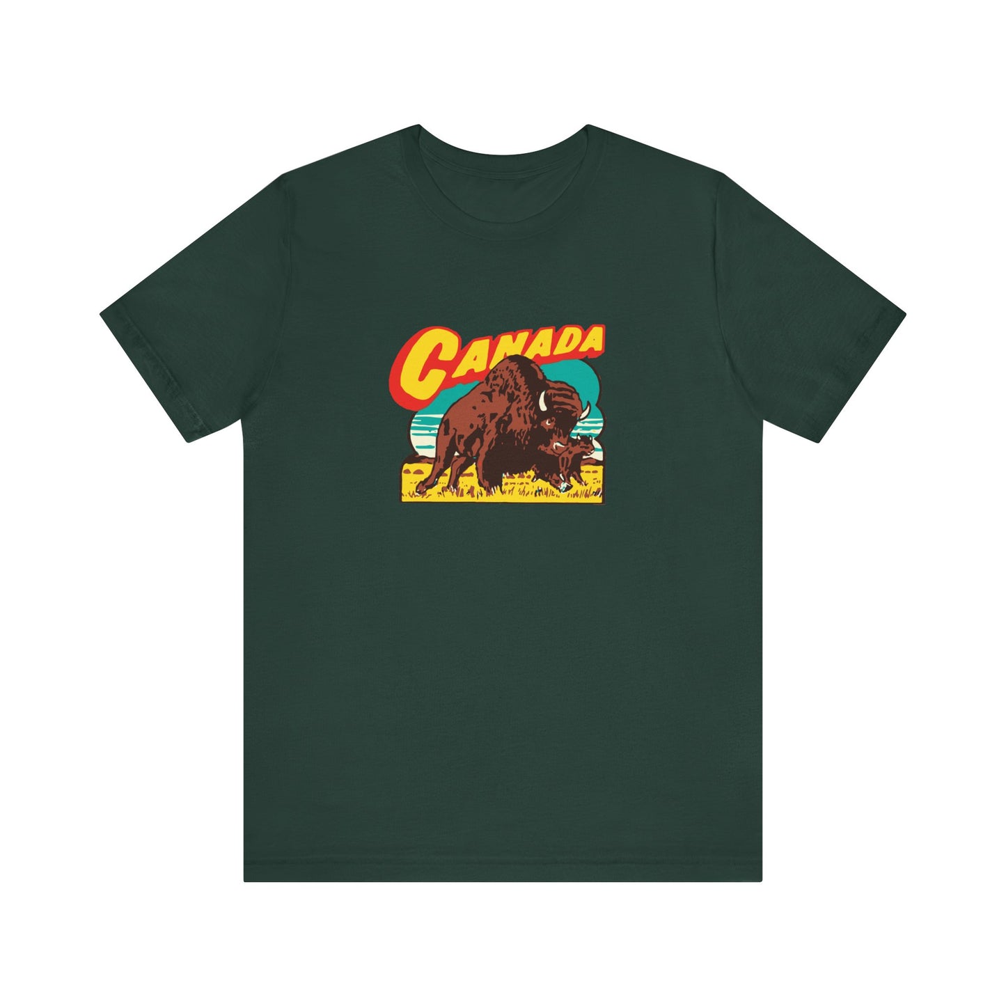 Retro Travel Poster Unisex Jersey Short Sleeve Tee