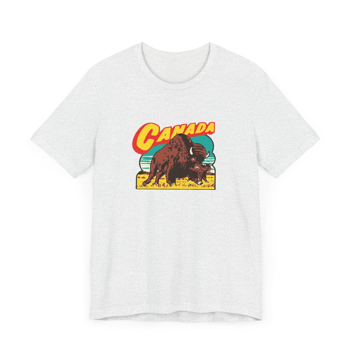 Retro Travel Poster Unisex Jersey Short Sleeve Tee