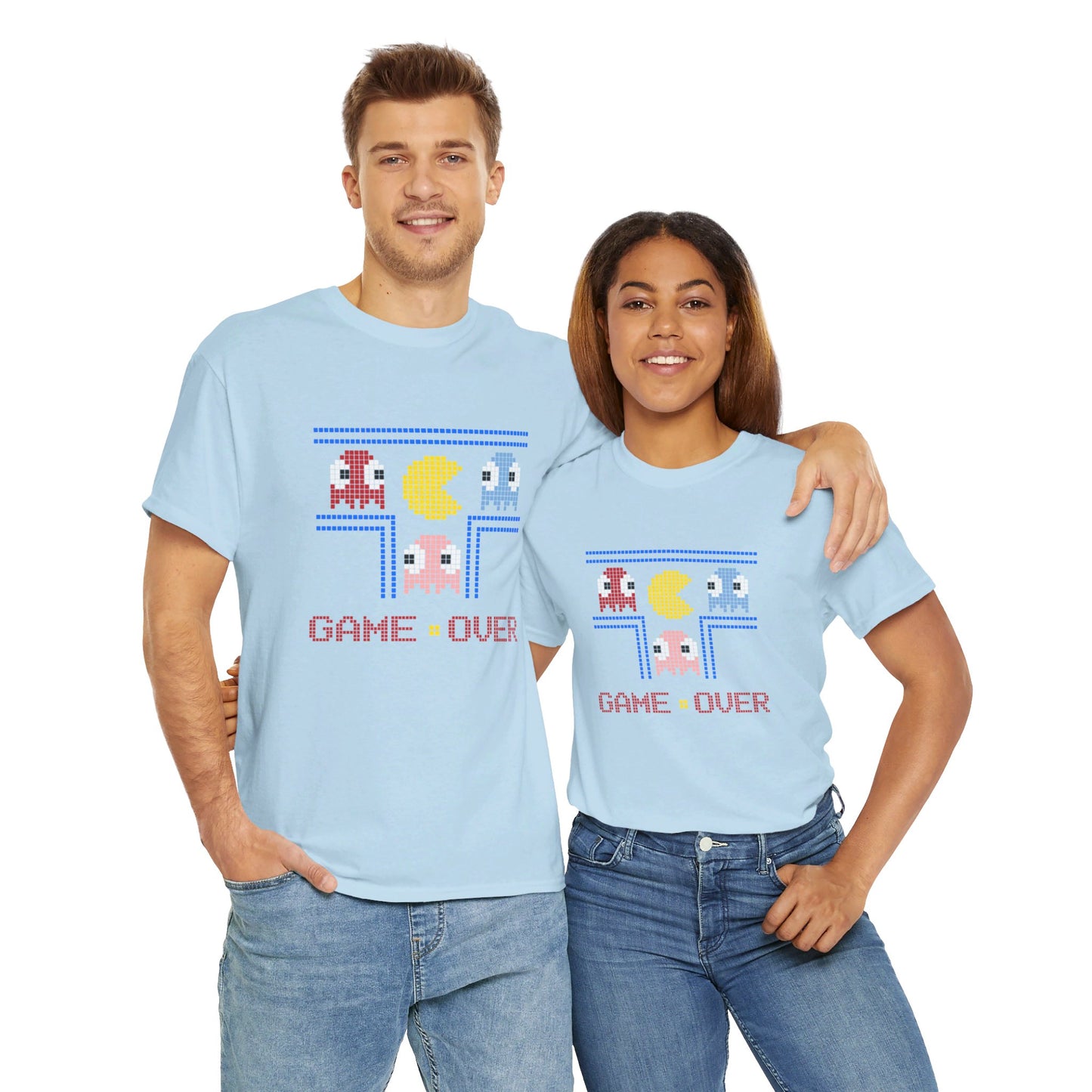 Game Over Retro Gaming Unisex Heavy Cotton Tee