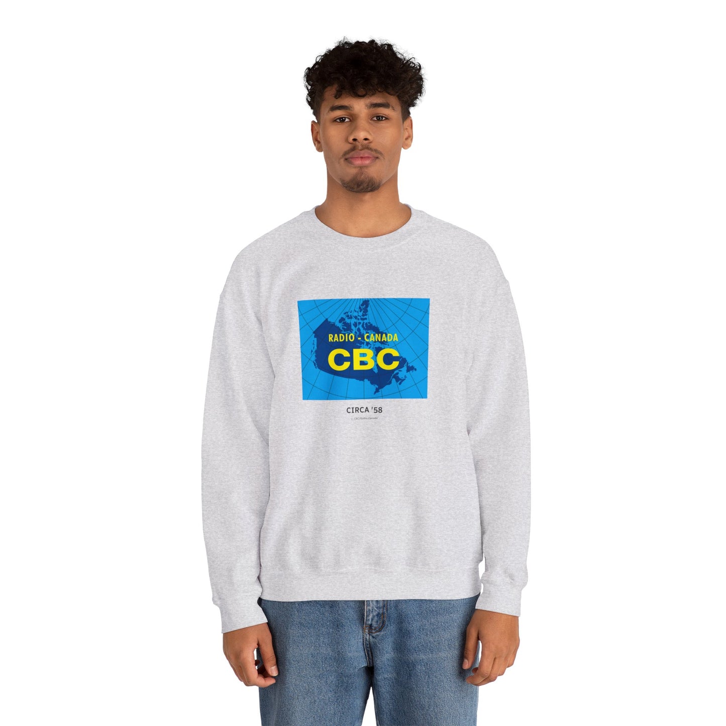 CBC 1958 Buterfly Retro Logo Unisex Heavy Blend™ Crewneck Sweatshirt