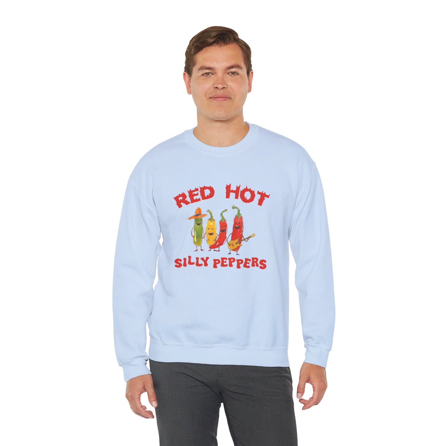 Red Hot Silly Peppers Unisex Heavy Blend™ Crewneck Sweatshirt
