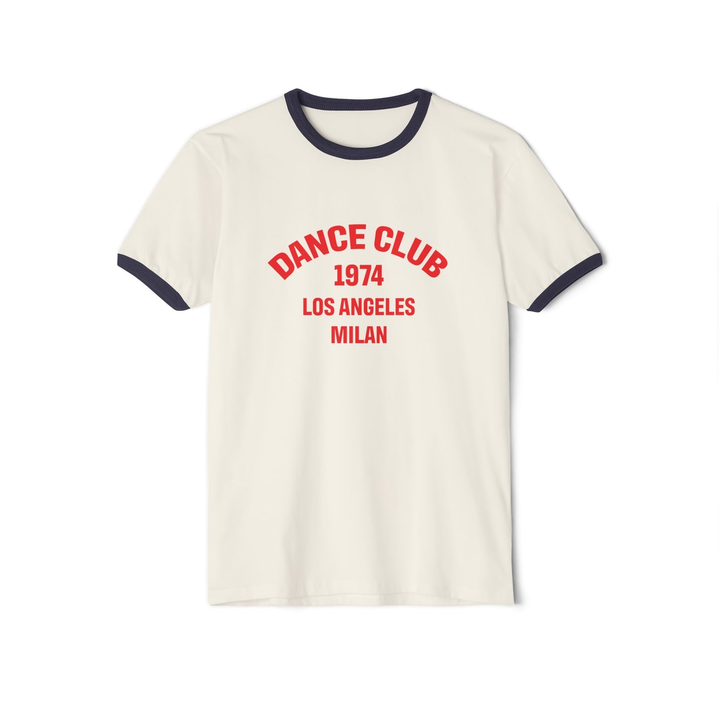 Dance Club 1974 Unisex Cotton Ringer T-Shirt
