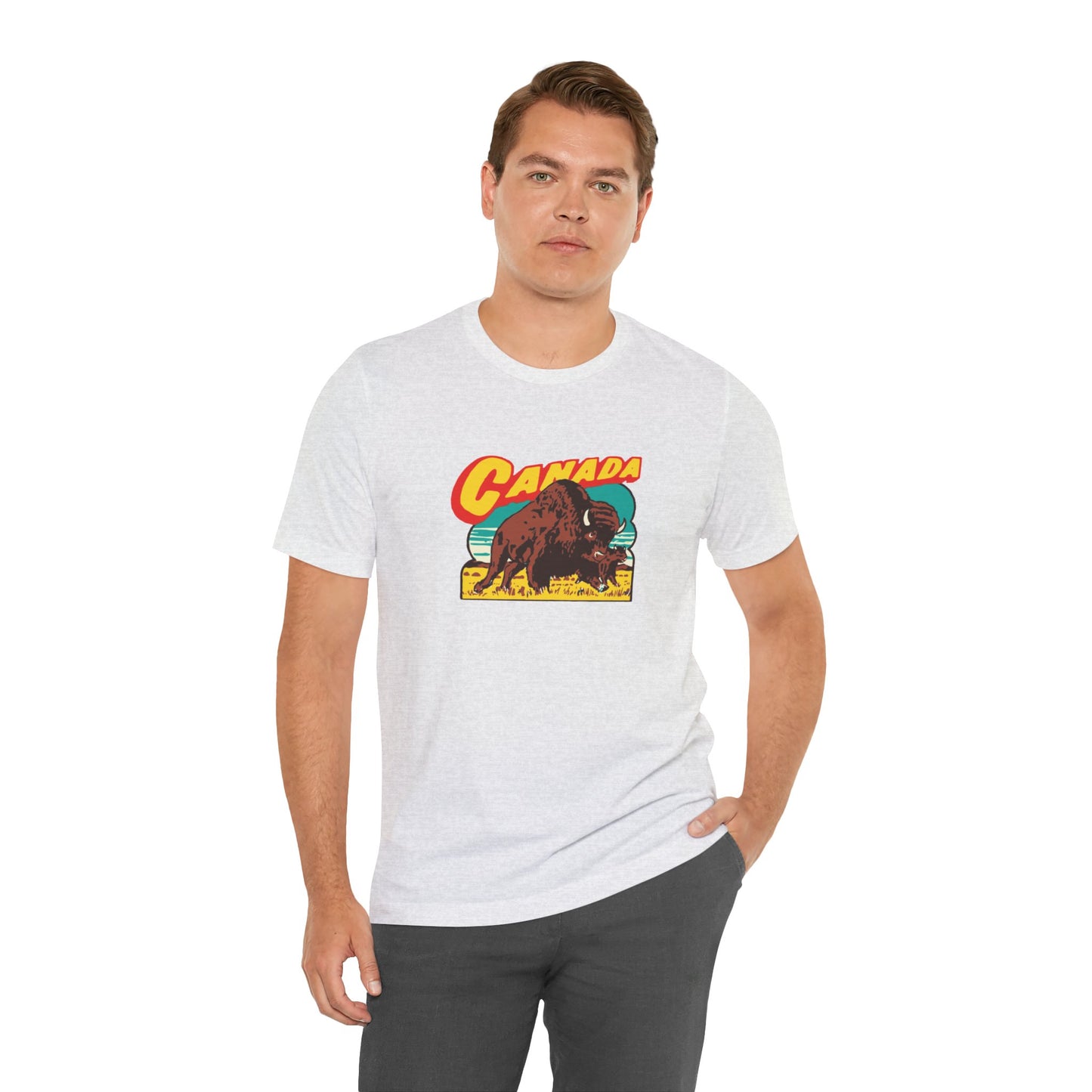 Retro Travel Poster Unisex Jersey Short Sleeve Tee