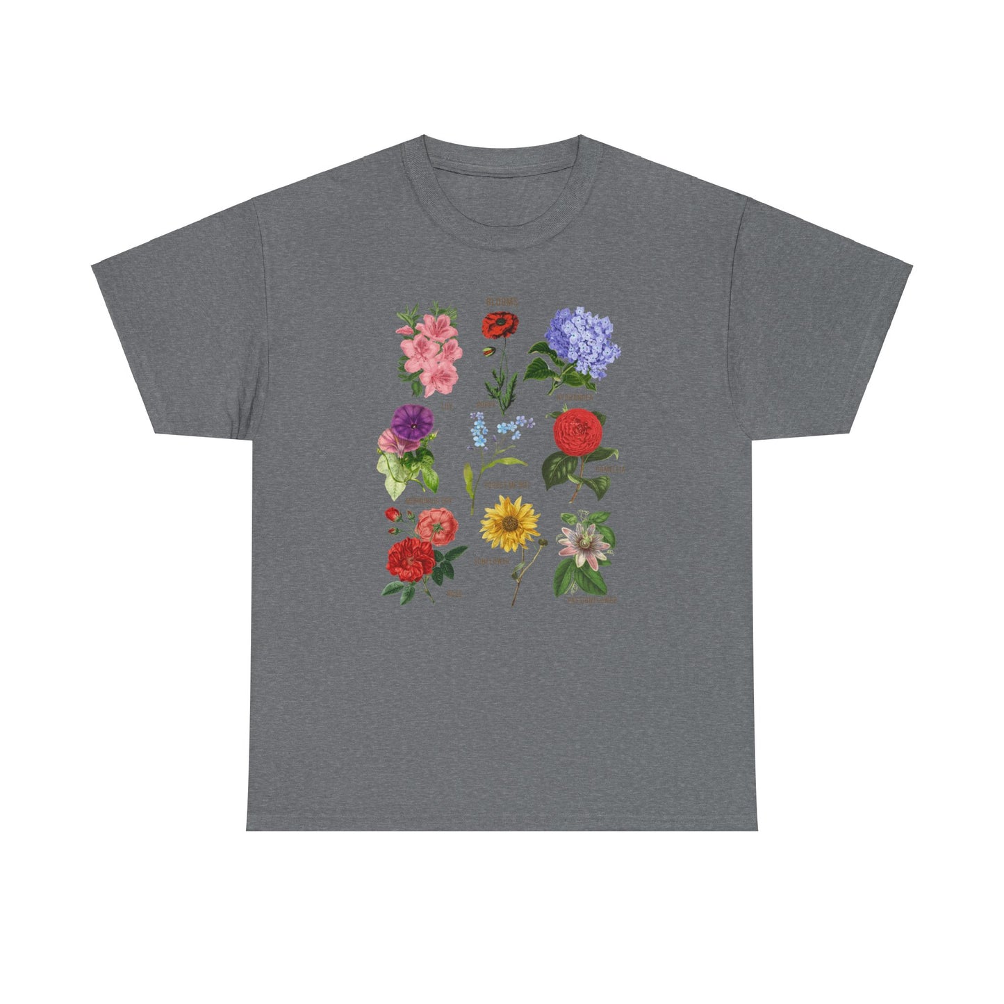 Blooms Flower Unisex Heavy Cotton Tee
