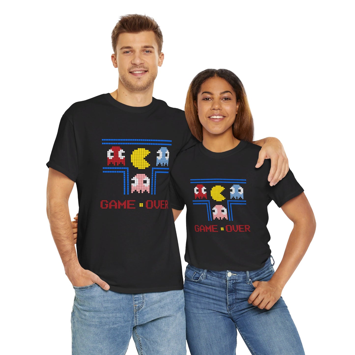Game Over Retro Gaming Unisex Heavy Cotton Tee
