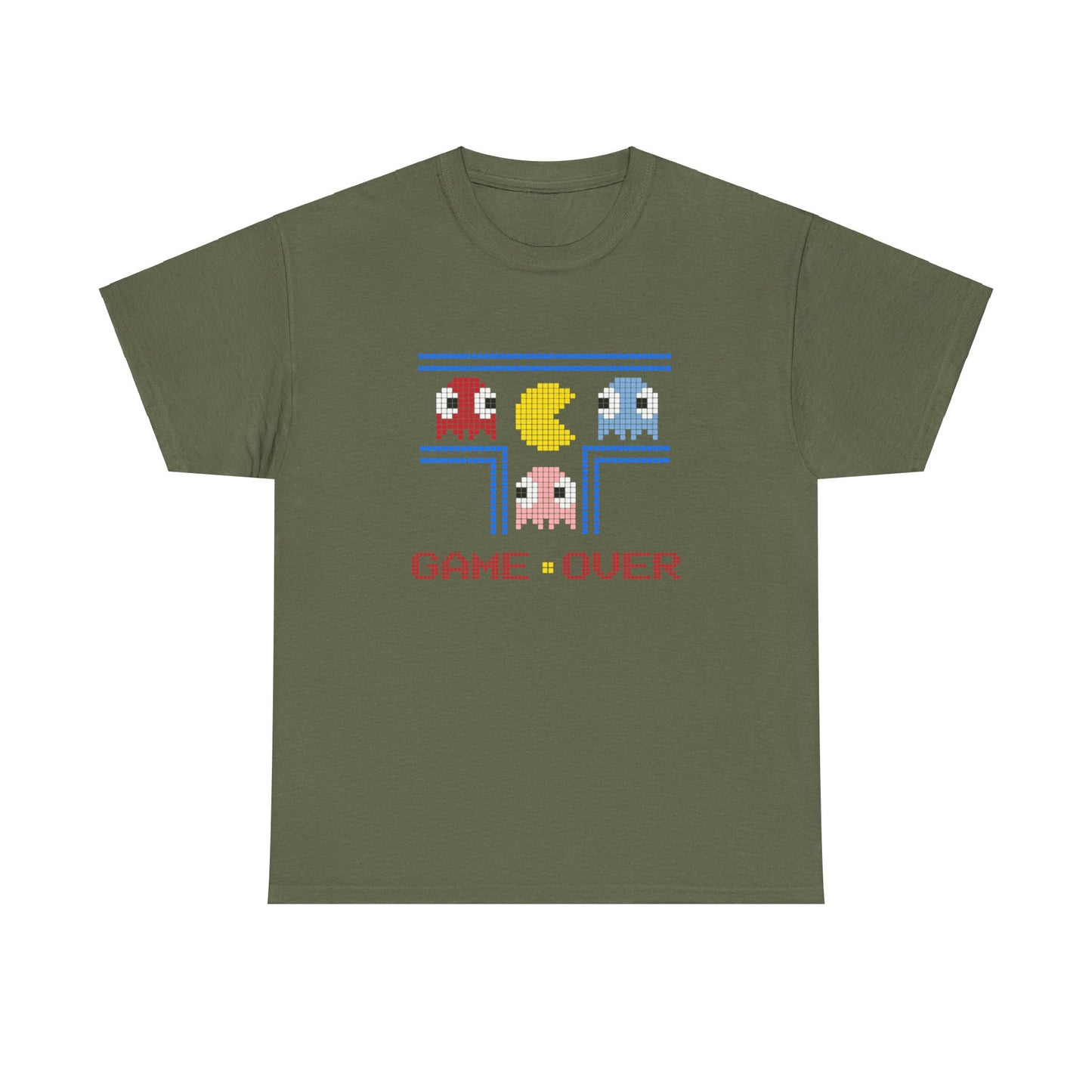 Game Over Retro Gaming Unisex Heavy Cotton Tee