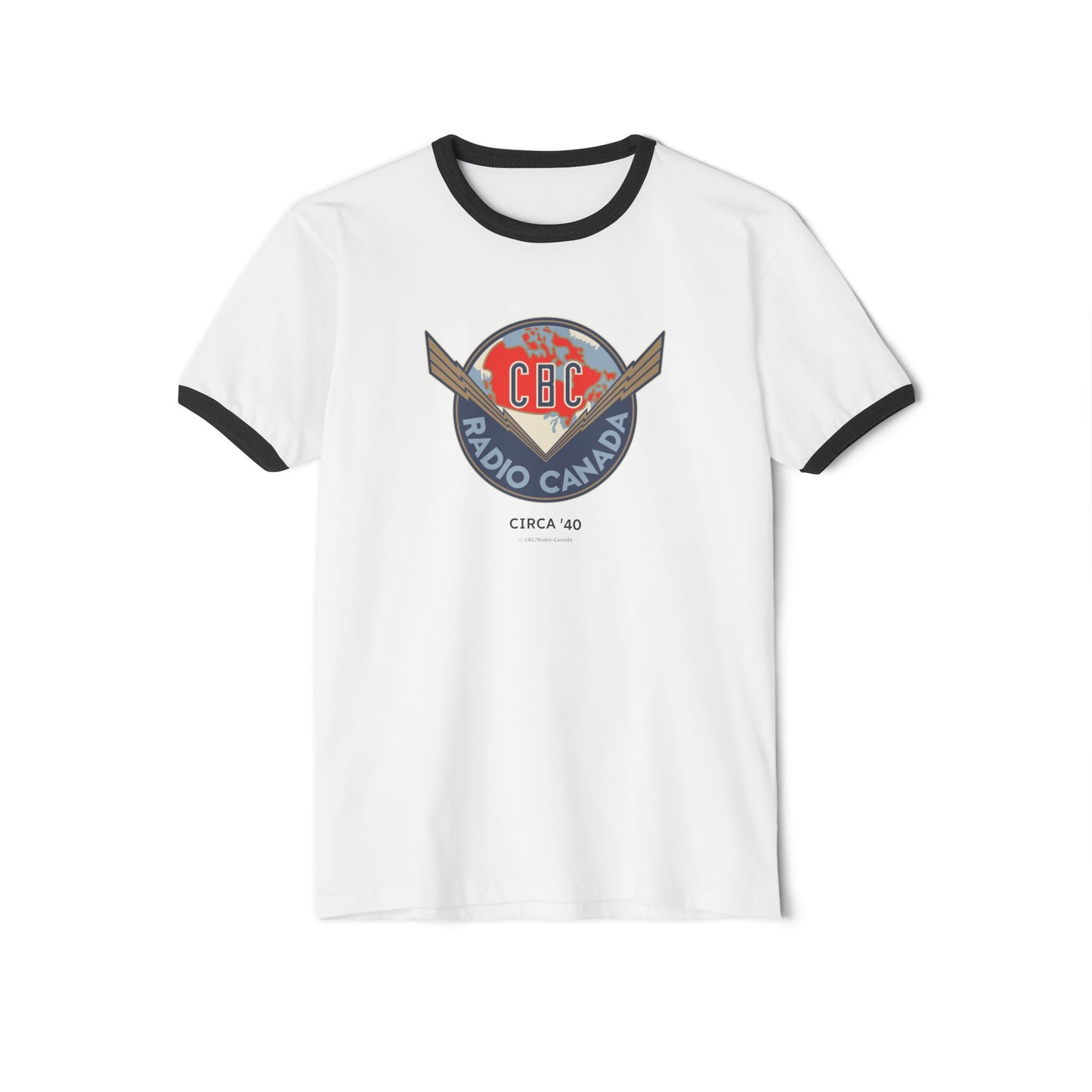 CBC 1966 Retro Logo Unisex Cotton Ringer T-Shirt