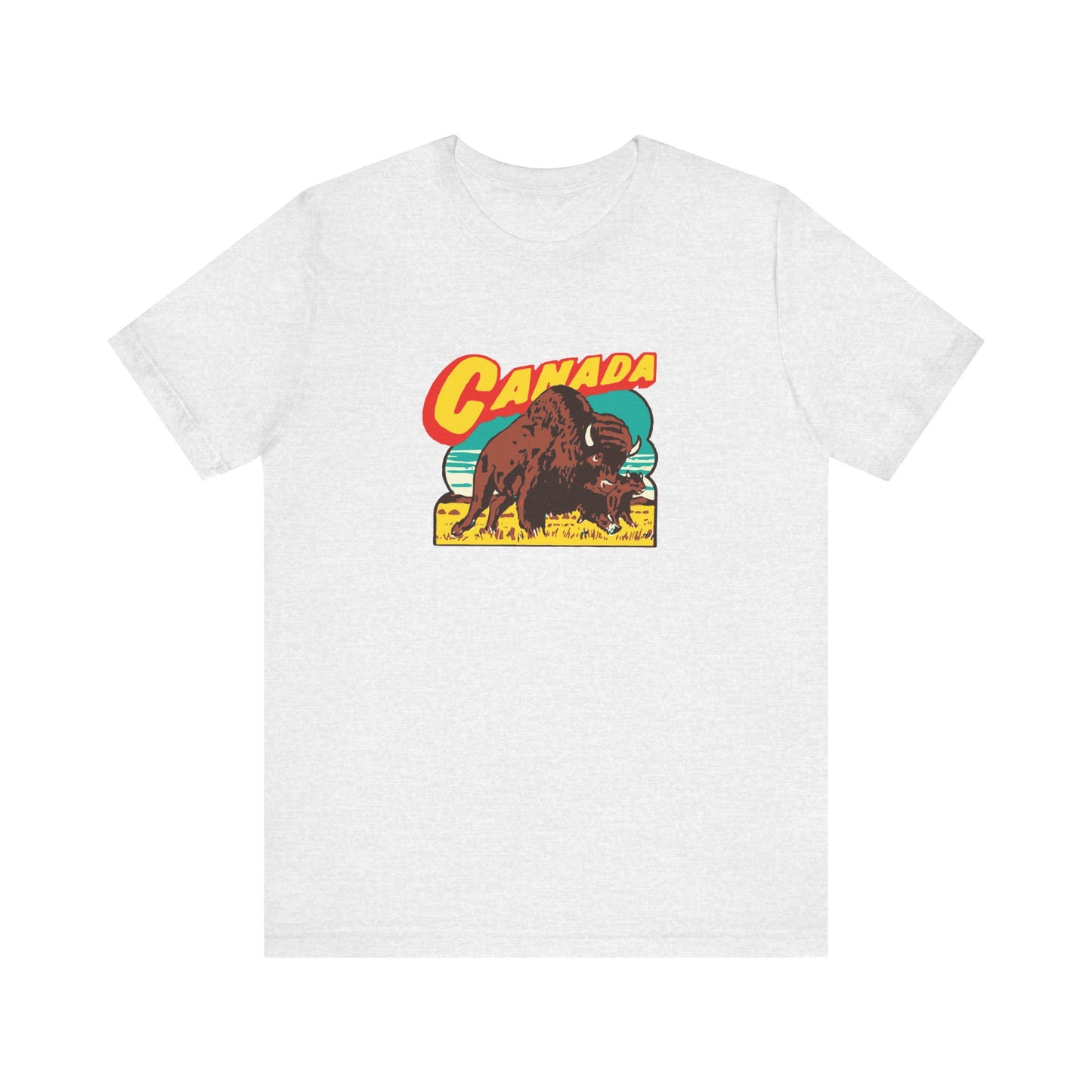 Retro Travel Poster Unisex Jersey Short Sleeve Tee