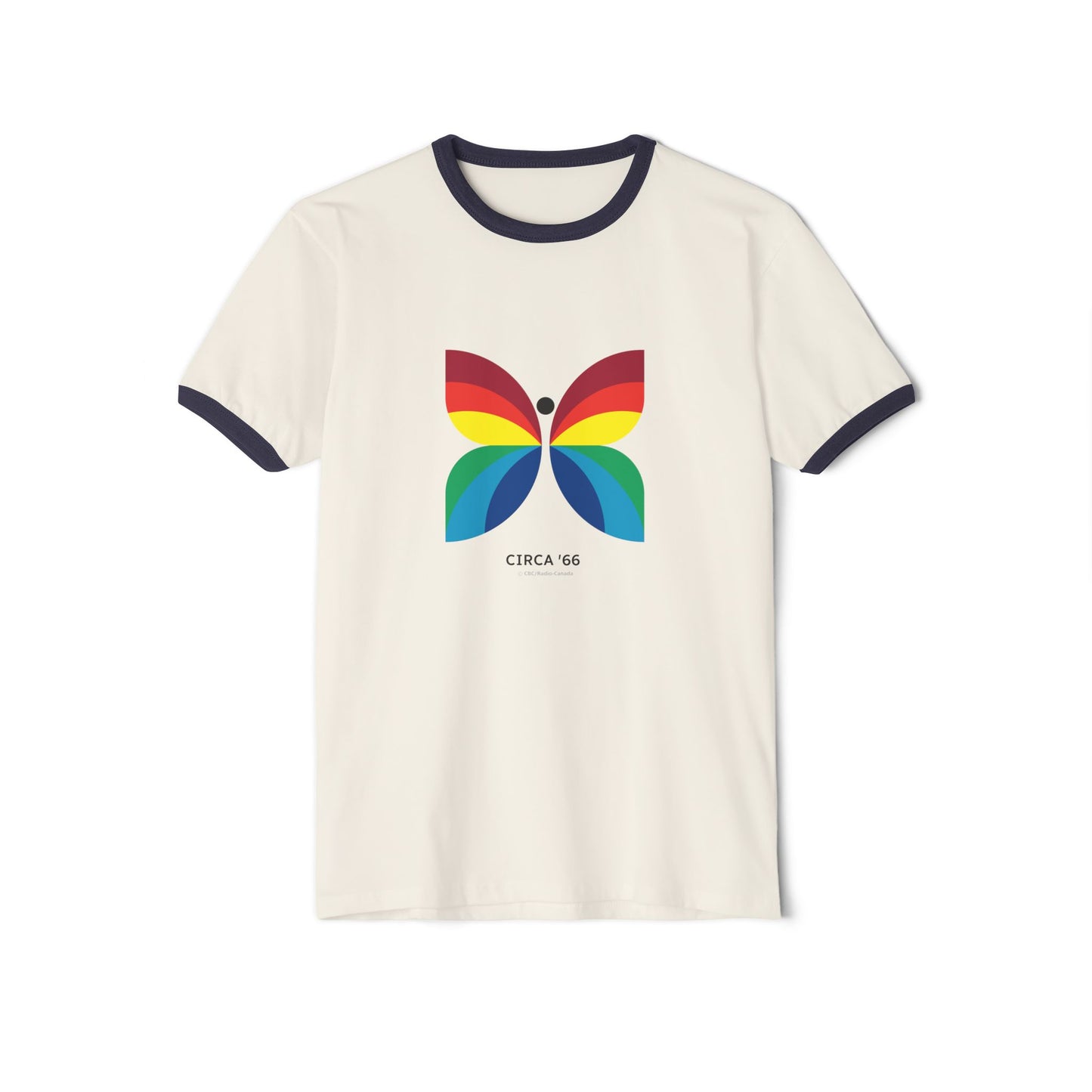 CBC 1966 Logo Retro Unisex Cotton Ringer T-Shirt