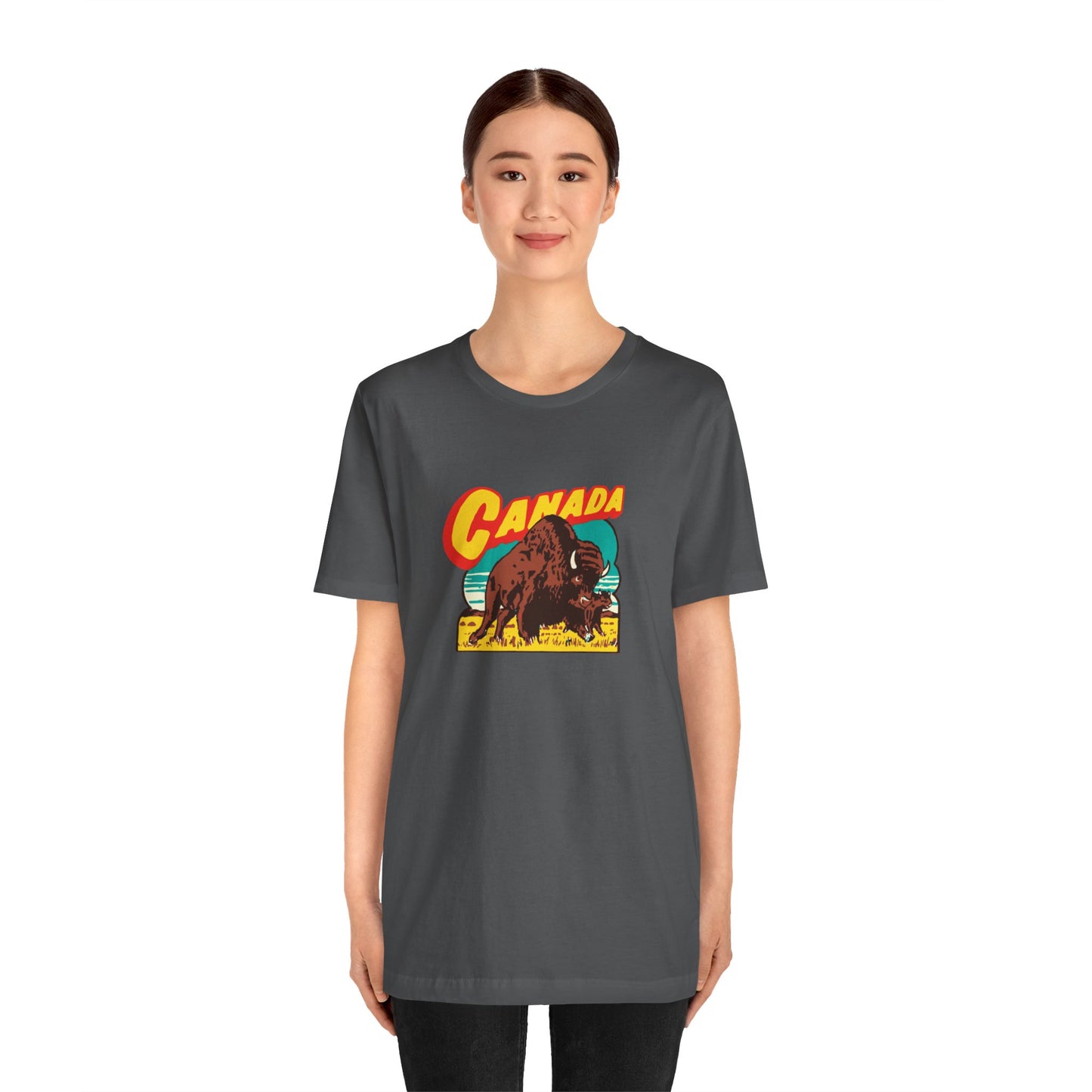 Retro Travel Poster Unisex Jersey Short Sleeve Tee
