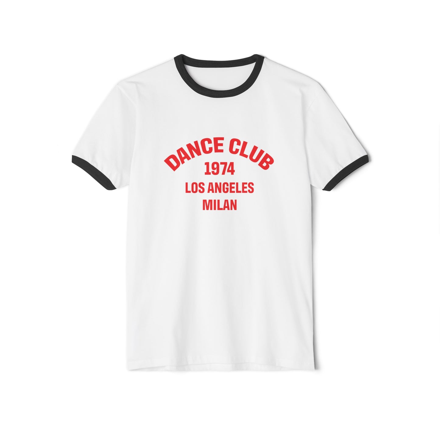 Dance Club 1974 Unisex Cotton Ringer T-Shirt