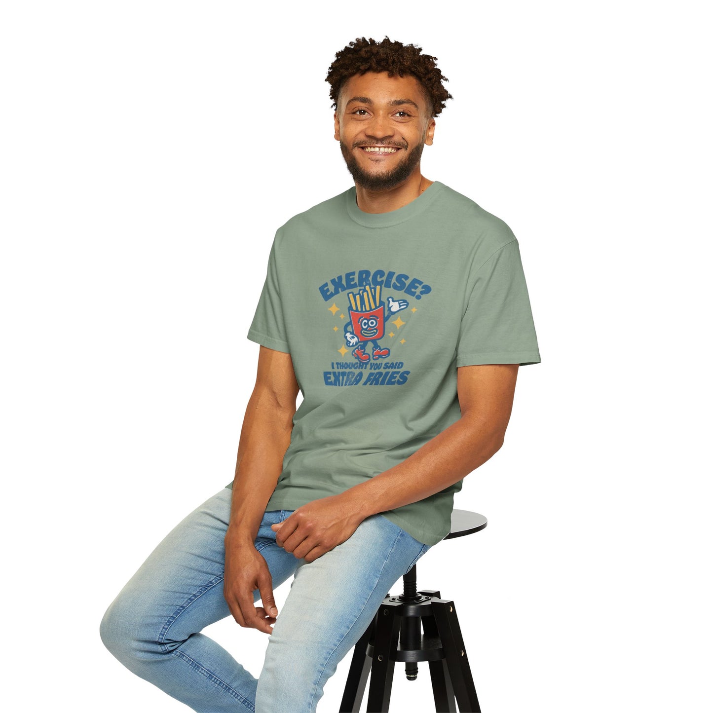 Exercise? Unisex Garment-Dyed T-shirt