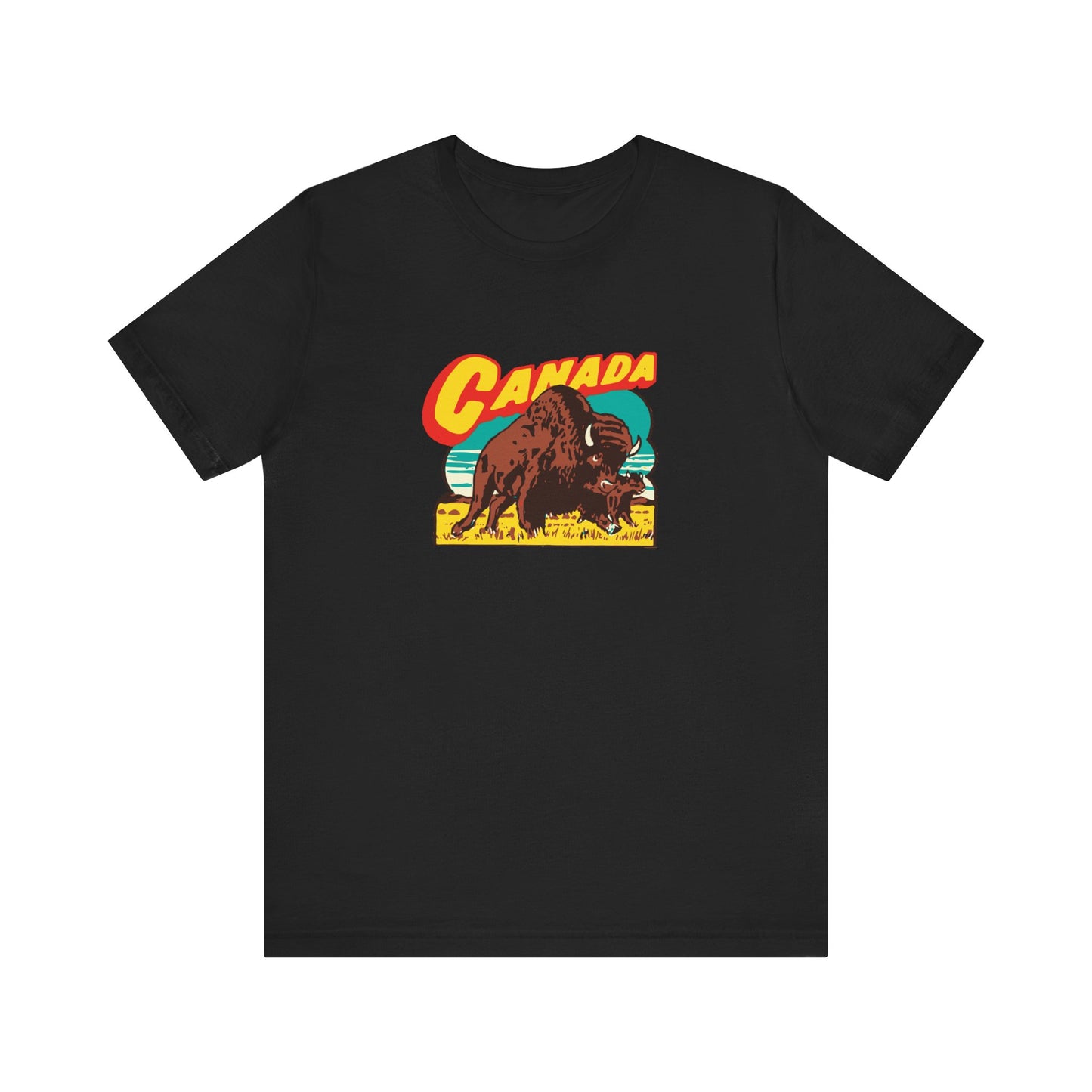 Retro Travel Poster Unisex Jersey Short Sleeve Tee