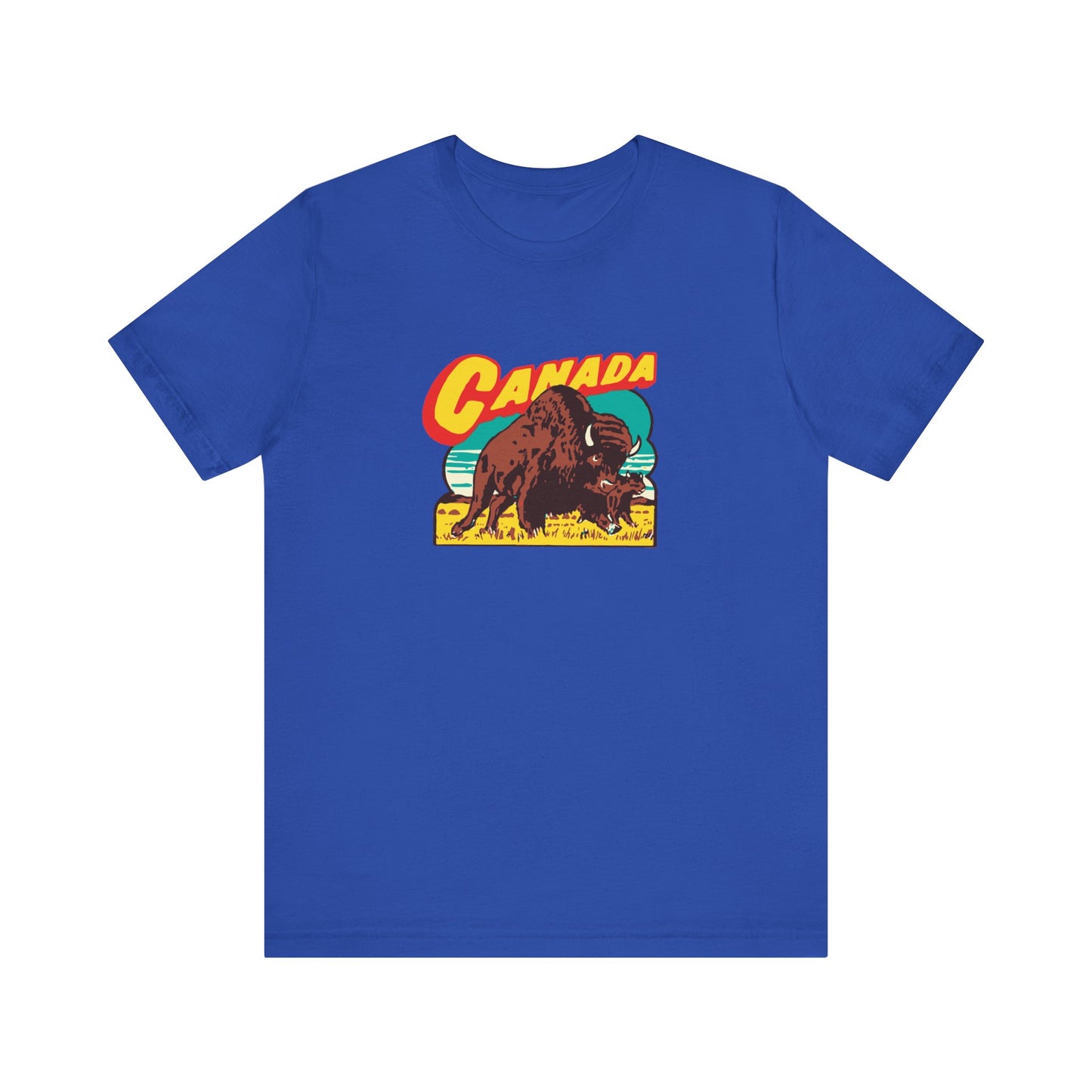 Retro Travel Poster Unisex Jersey Short Sleeve Tee