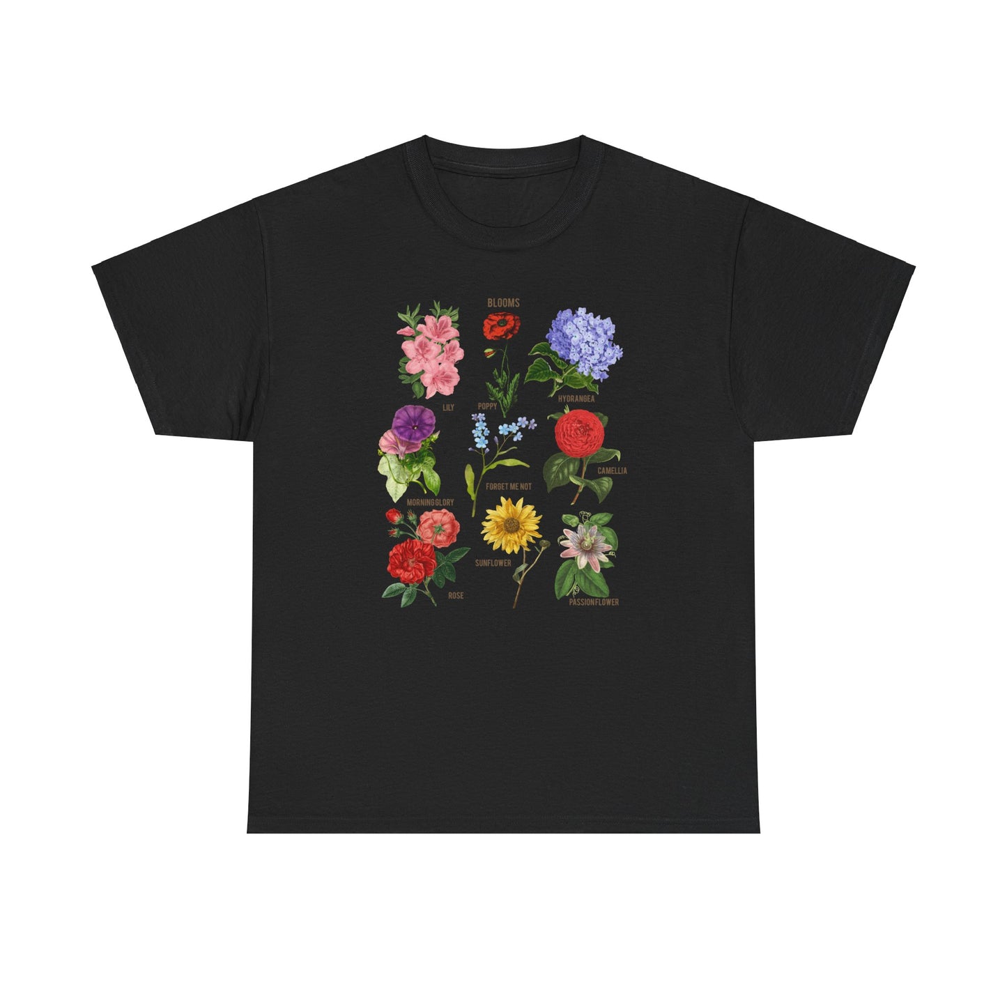 Blooms Flower Unisex Heavy Cotton Tee