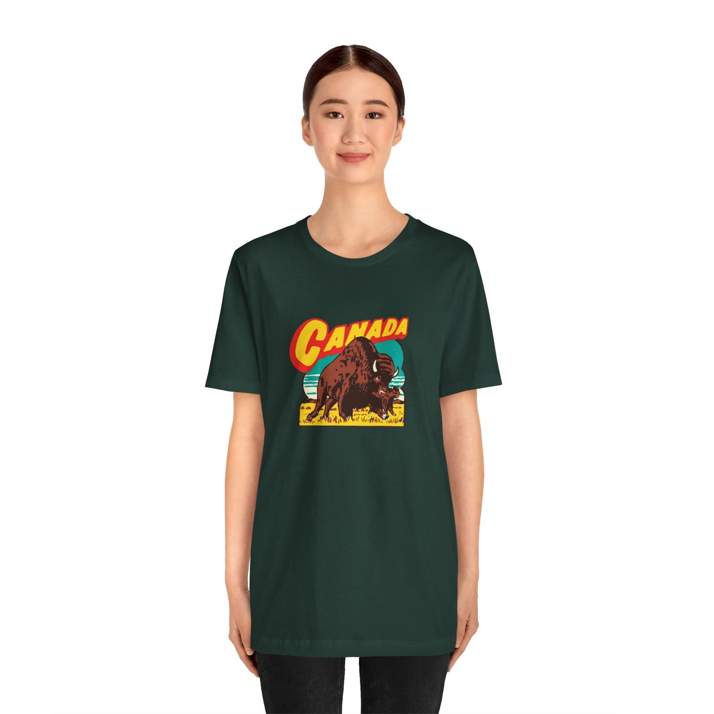 Retro Travel Poster Unisex Jersey Short Sleeve Tee