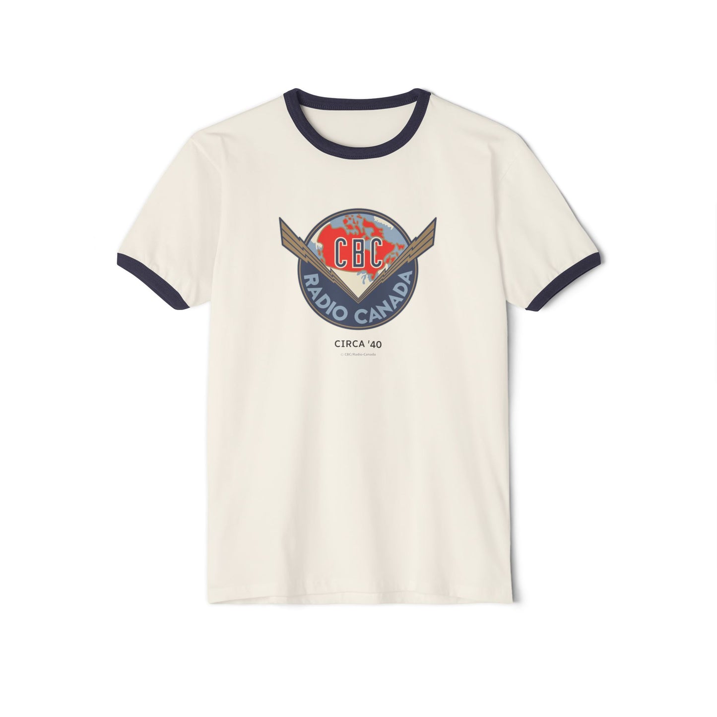 CBC 1966 Retro Logo Unisex Cotton Ringer T-Shirt