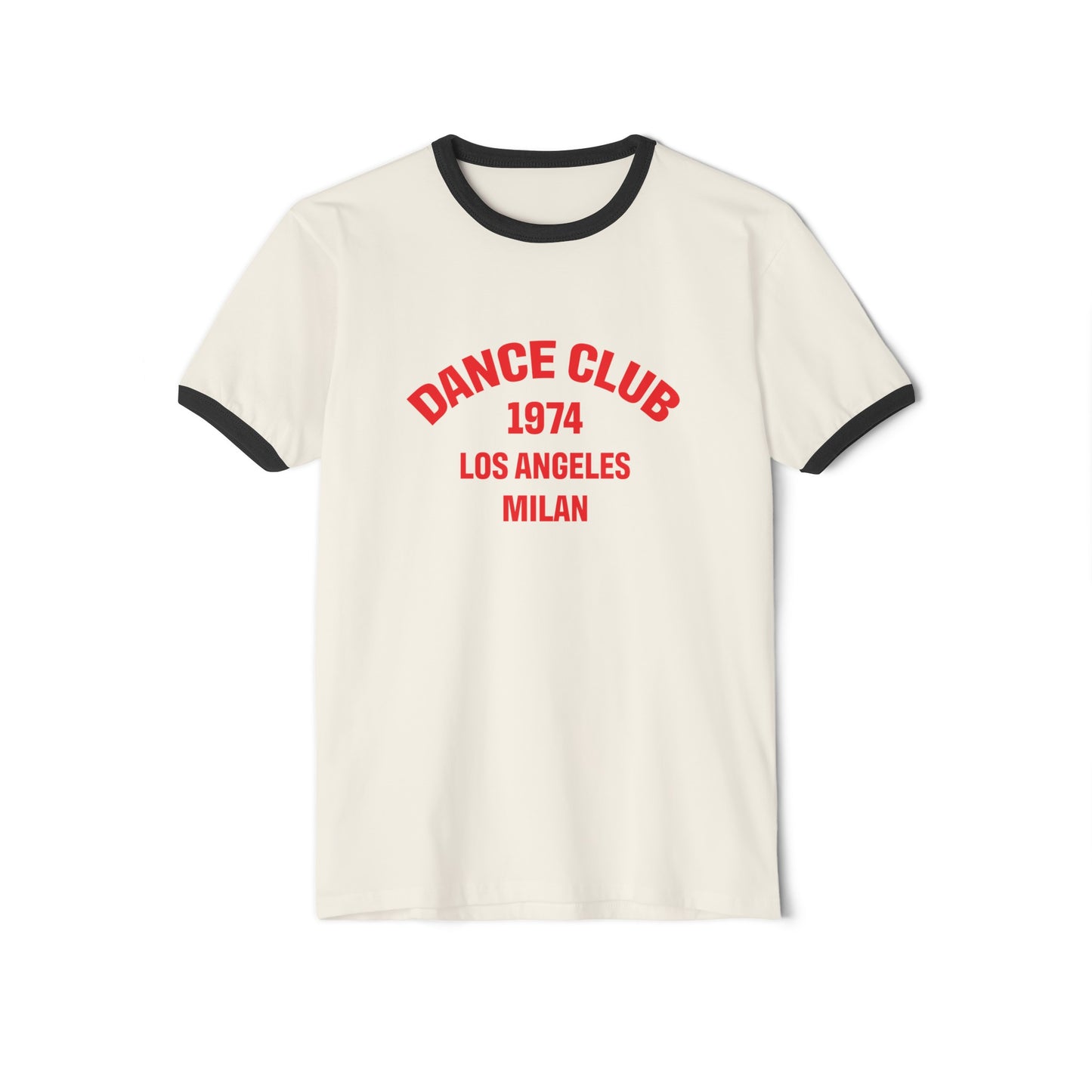 Dance Club 1974 Unisex Cotton Ringer T-Shirt