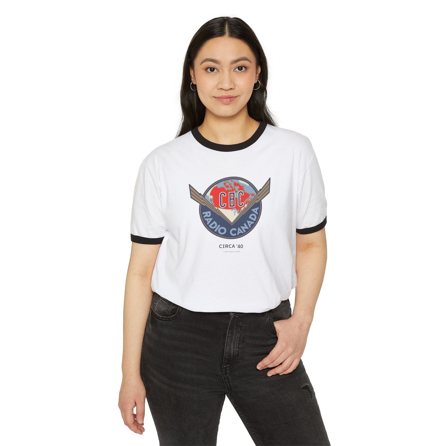 CBC 1966 Retro Logo Unisex Cotton Ringer T-Shirt