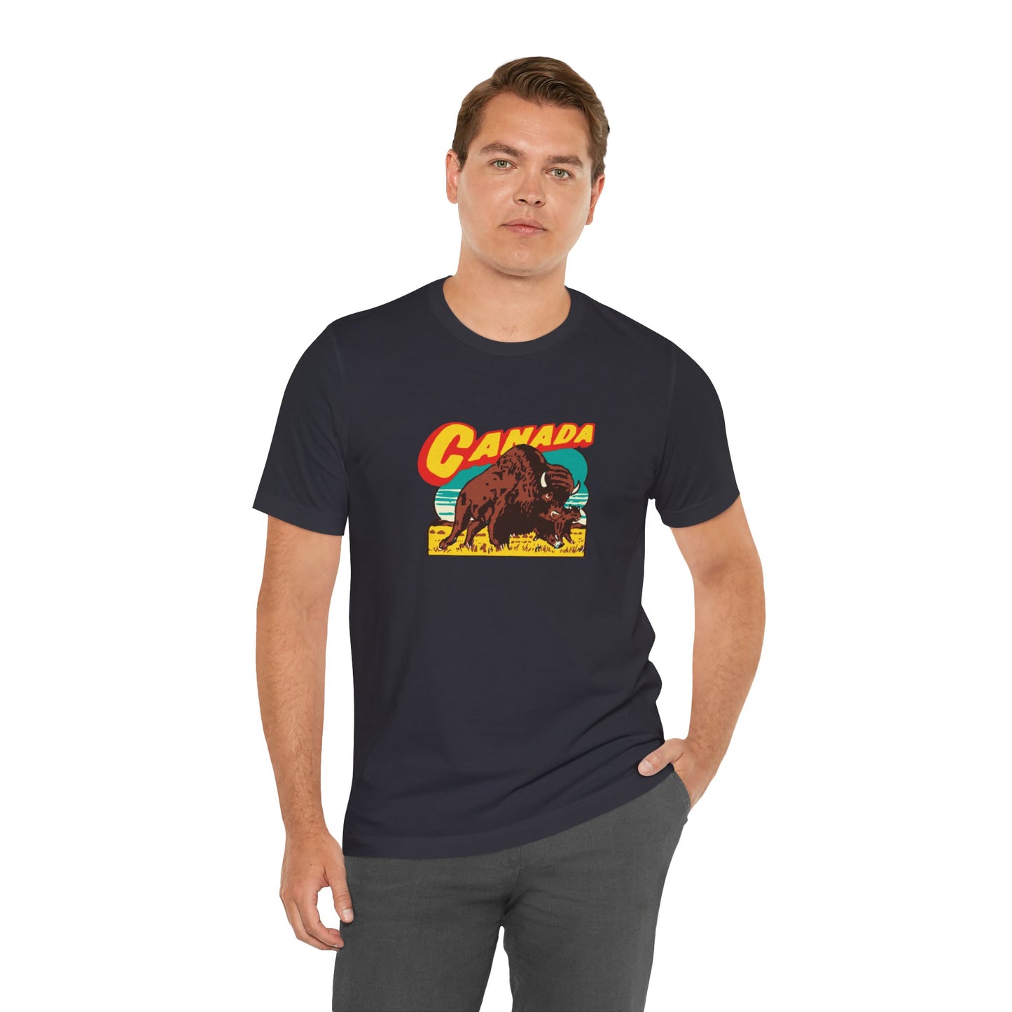 Retro Travel Poster Unisex Jersey Short Sleeve Tee