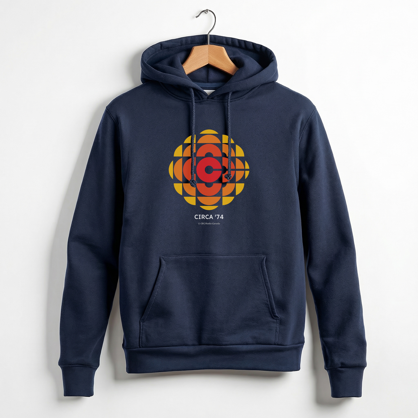 50/50 Poly Cotton Hooded Sweatshirt With The 1974 CBC Logo