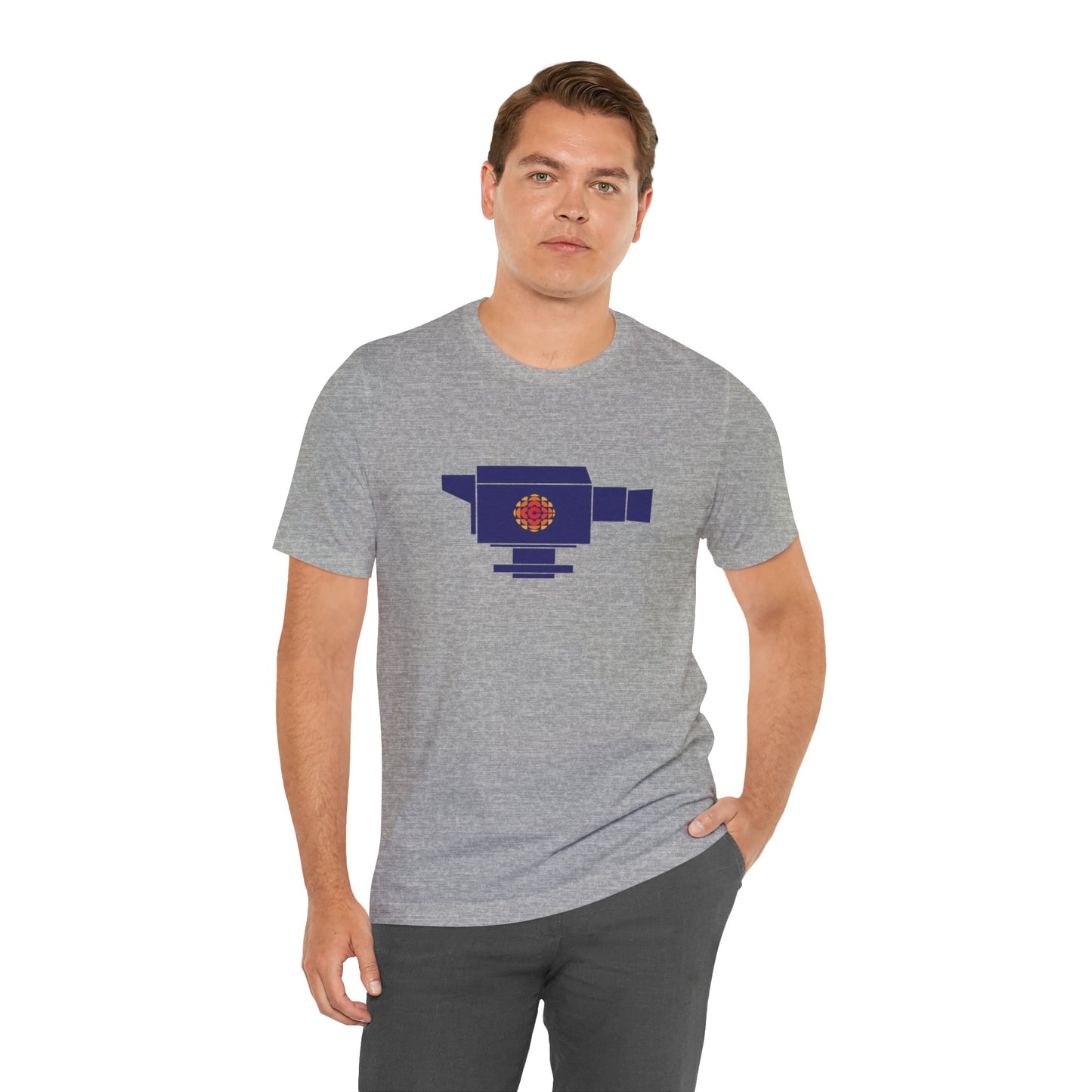 CBC Camera 1974 Retro Logo Unisex Jersey Short Sleeve Tee