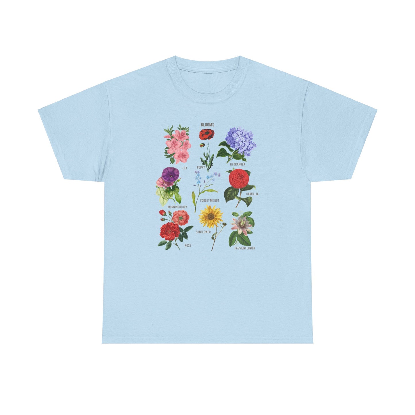 Blooms Flower Unisex Heavy Cotton Tee