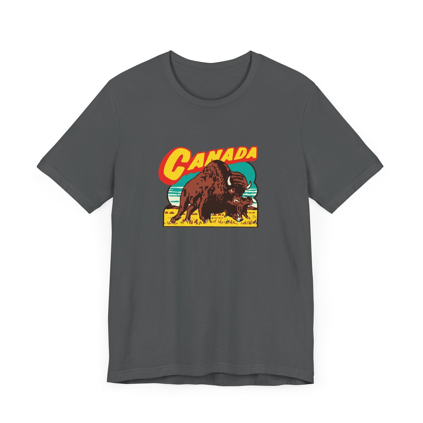 Retro Travel Poster Unisex Jersey Short Sleeve Tee
