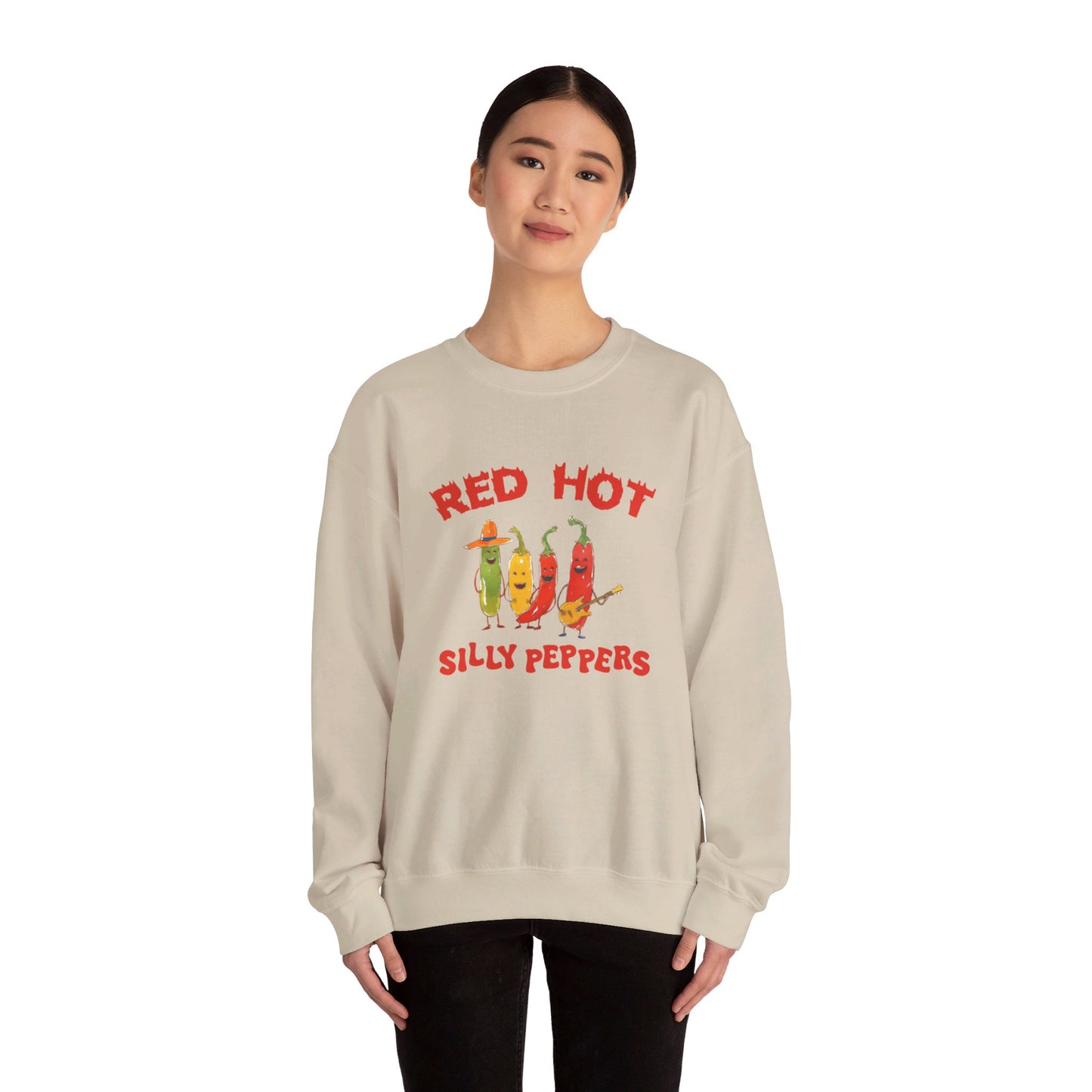 Red Hot Silly Peppers Unisex Heavy Blend™ Crewneck Sweatshirt