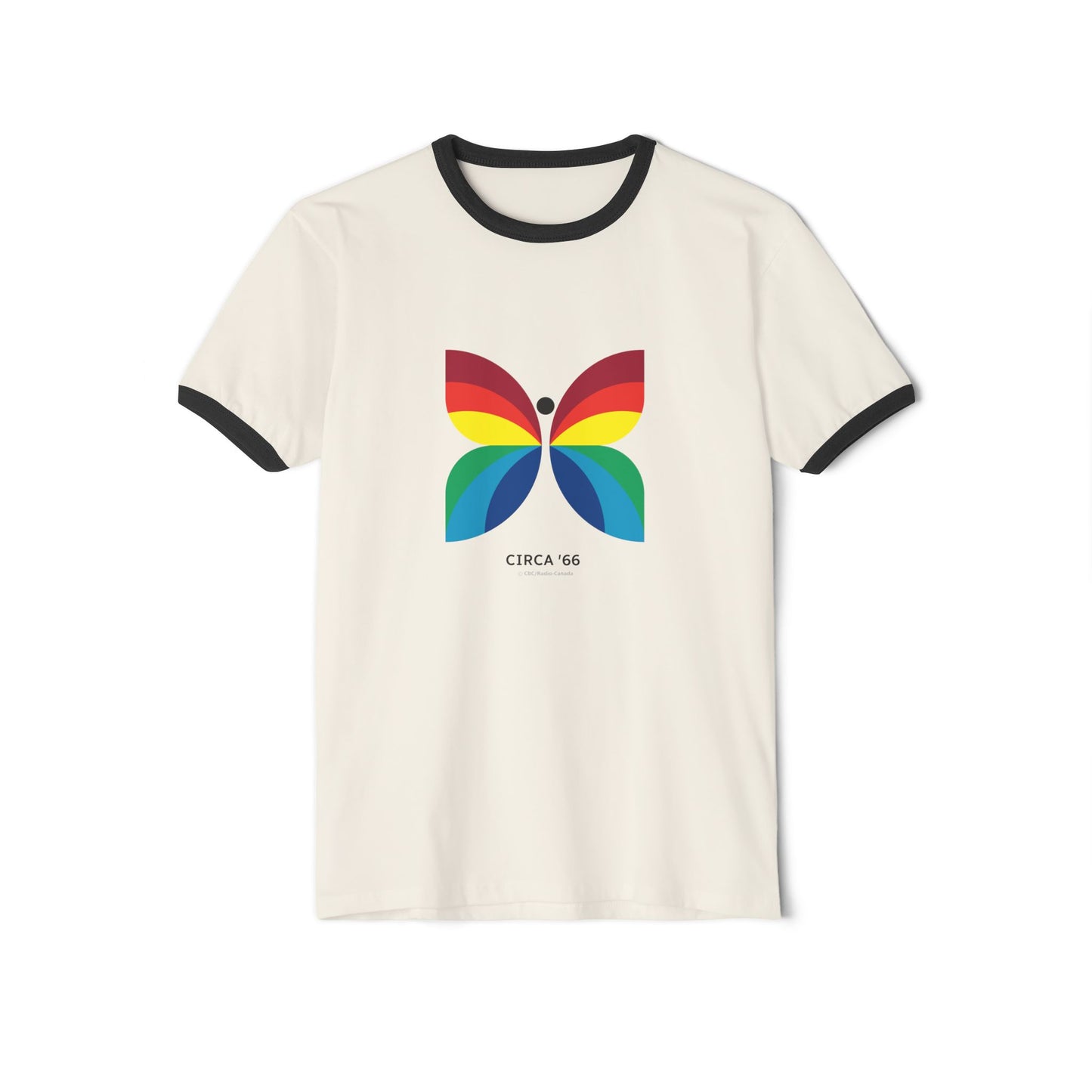 CBC 1966 Logo Retro Unisex Cotton Ringer T-Shirt
