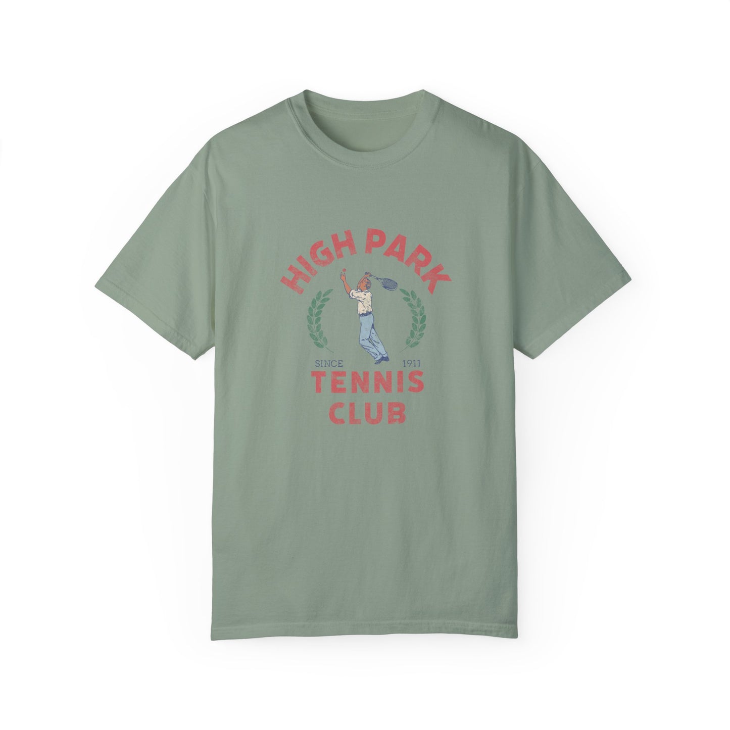 High Park Vintage Tennis Club Unisex Garment-Dyed T-shirt