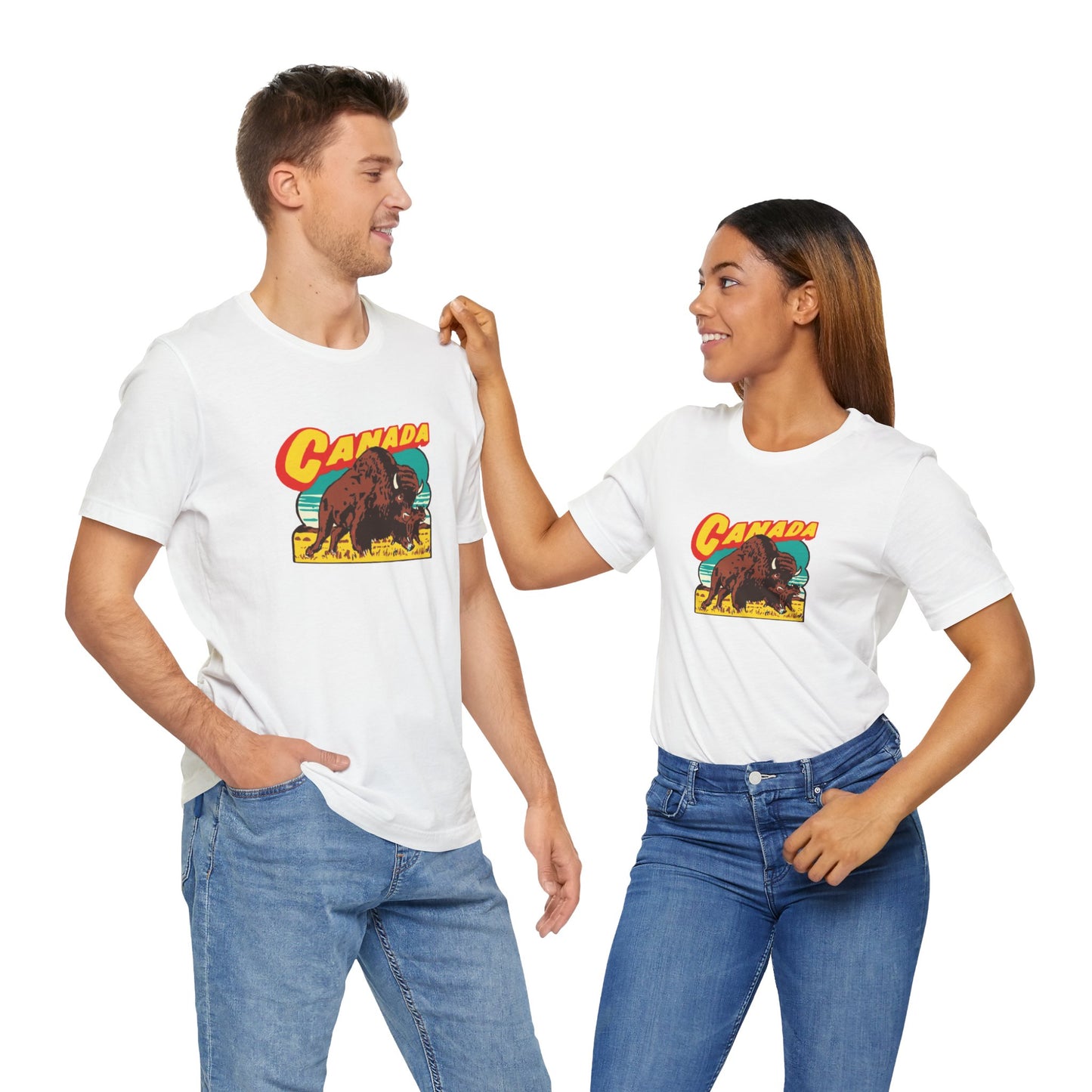 Retro Travel Poster Unisex Jersey Short Sleeve Tee