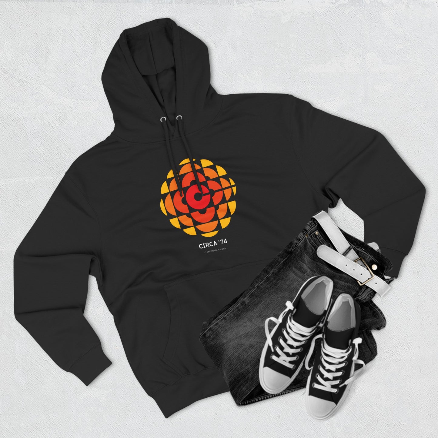 CBC 1974 Retro Logo Three-Panel Fleece Hoodie