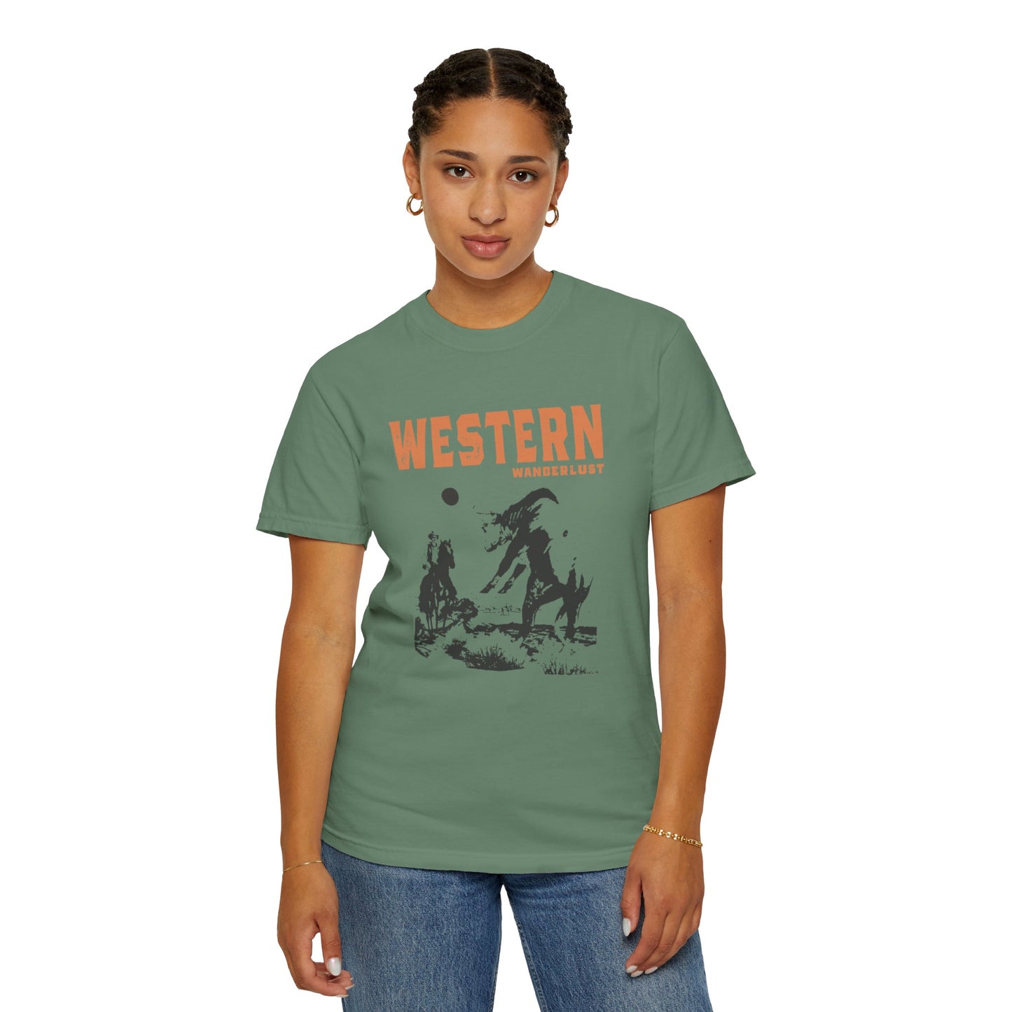 Western Wonderlust Unisex Garment-Dyed T-shirt