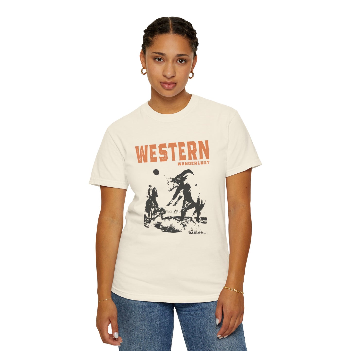 Western Wonderlust Unisex Garment-Dyed T-shirt