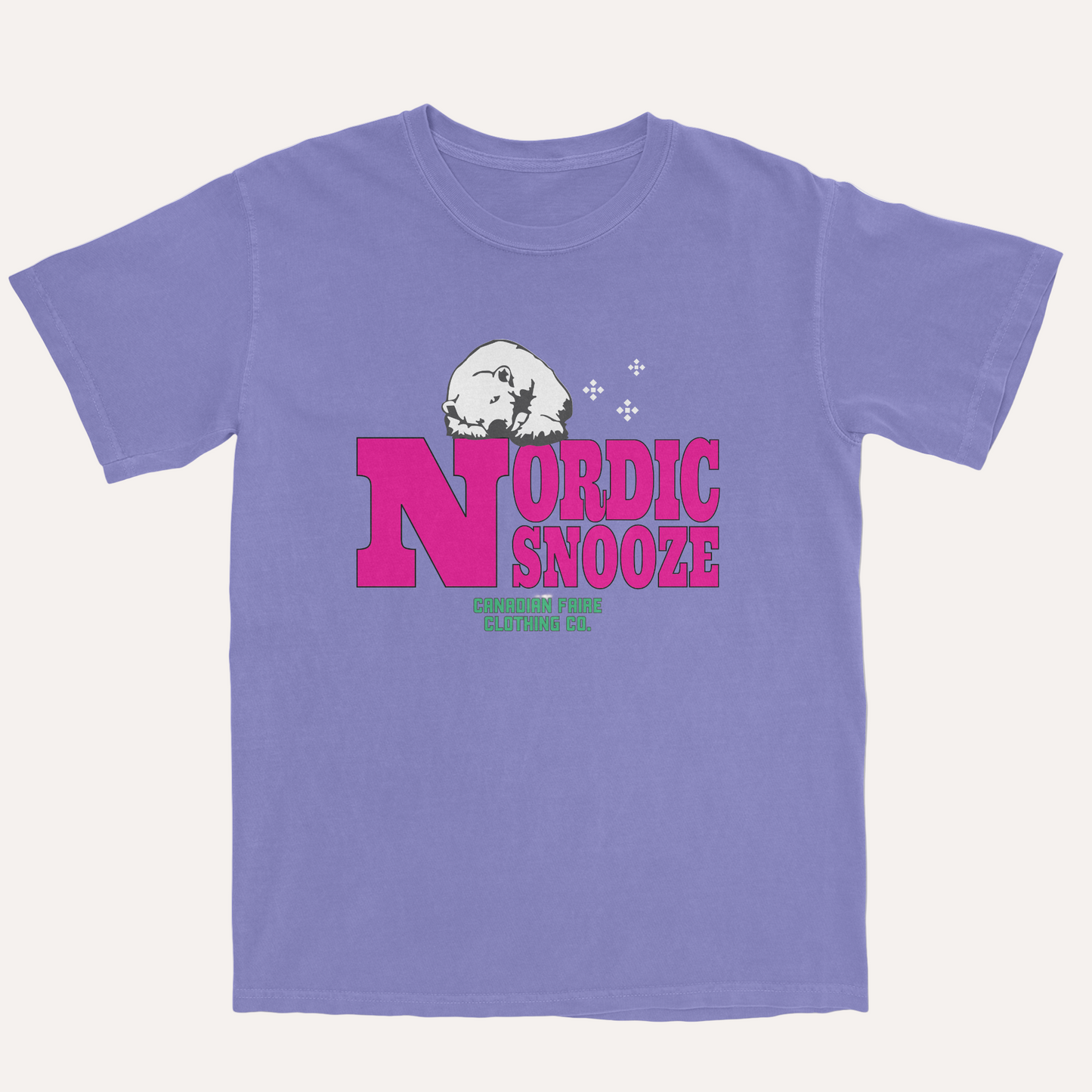 Nordic Snooze Polar Bear T-shirt