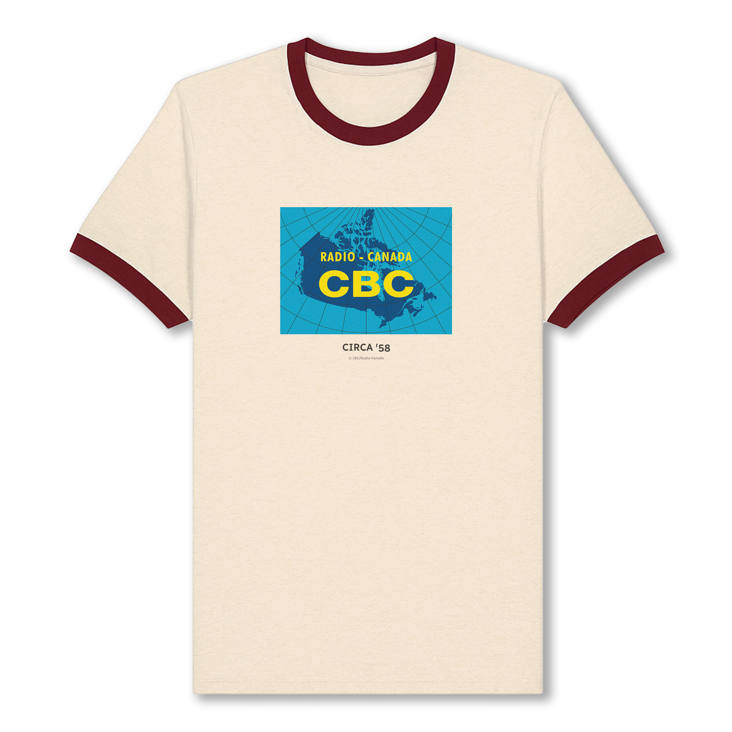 CBC 1958 Retro Logo Unisex Cotton Ringer T-Shirt