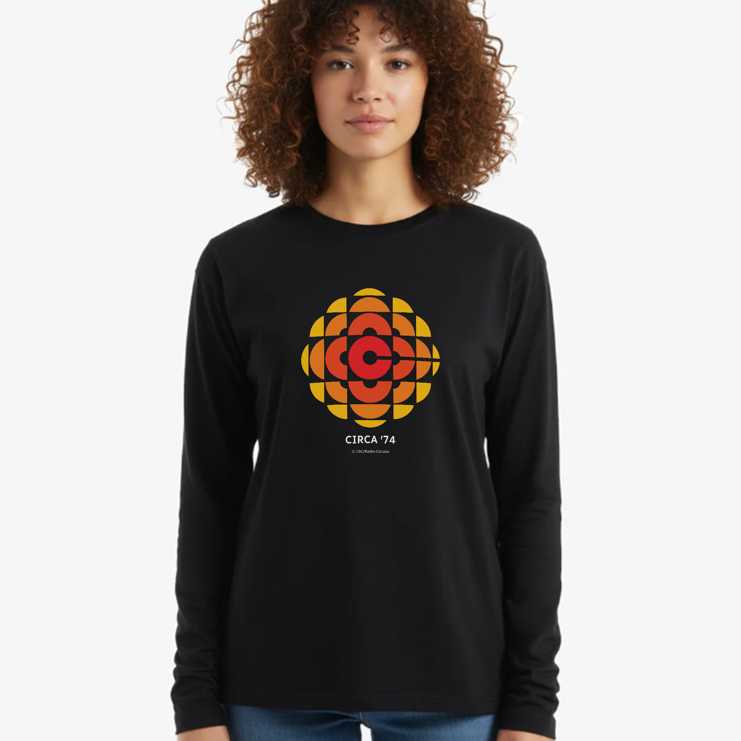 CBC 1974 Logo Made In Canada Long Sleeve Tee
