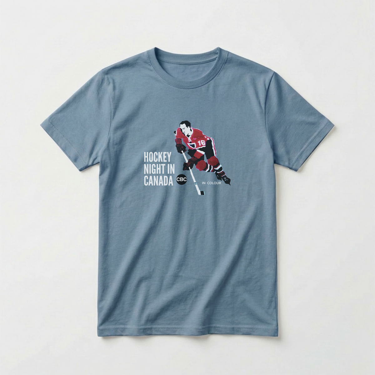 Retro Hockey Night In Canada Logo Cotton Tee