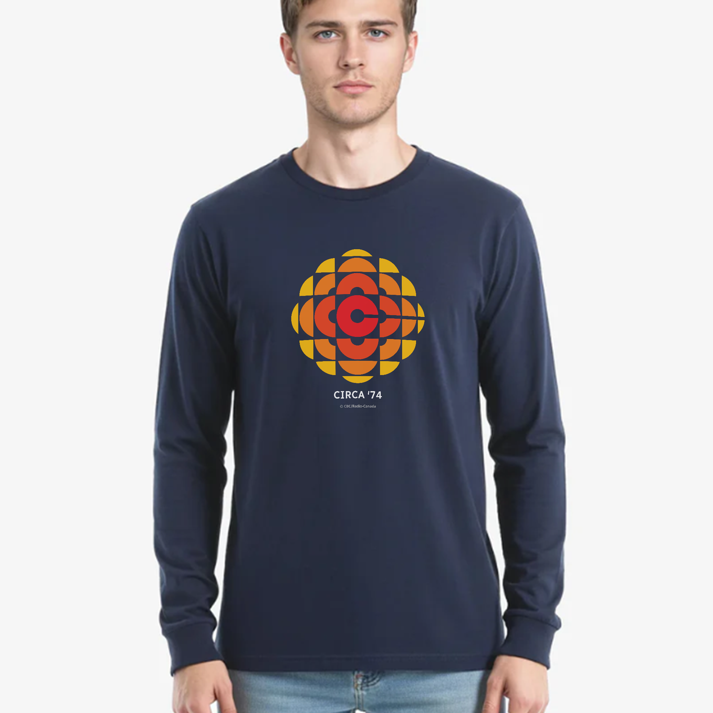CBC 1974 Logo Made In Canada Long Sleeve Tee