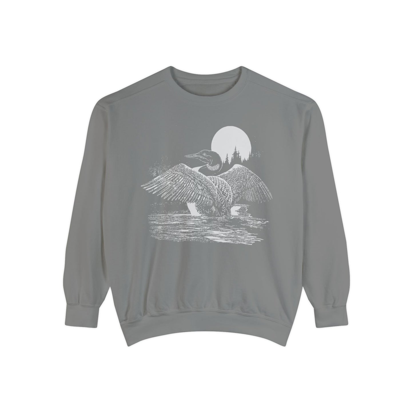 The Loon Of North America Unisex Garment-Dyed Sweatshirt