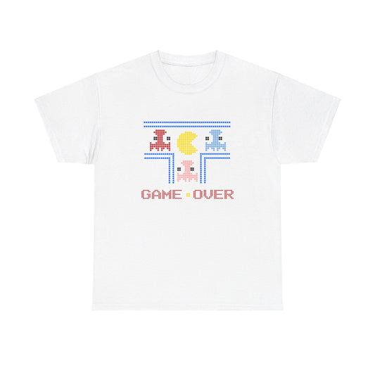 Game Over Retro Gaming Unisex Heavy Cotton Tee