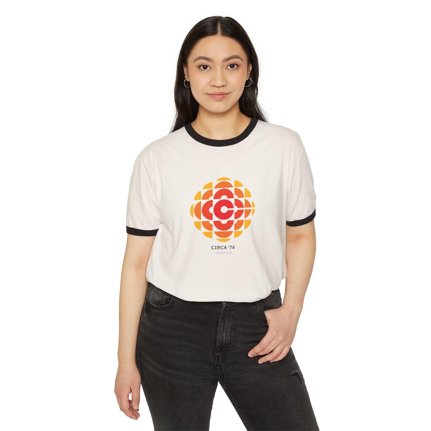 CBC 1974 Retro Logo Unisex Cotton Ringer T-Shirt