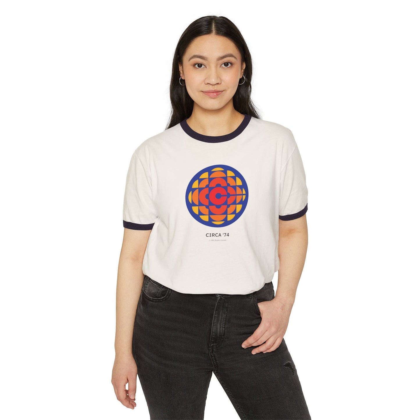 Copy of CBC 1974 Retro Logo Unisex Cotton Ringer T-Shirt