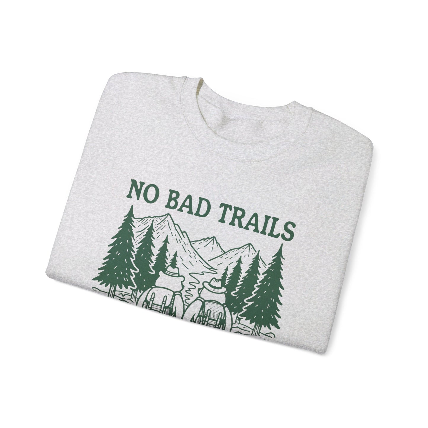 No Bad Trails Only Bad Knees Unisex Heavy Blend™ Crewneck Sweatshirt