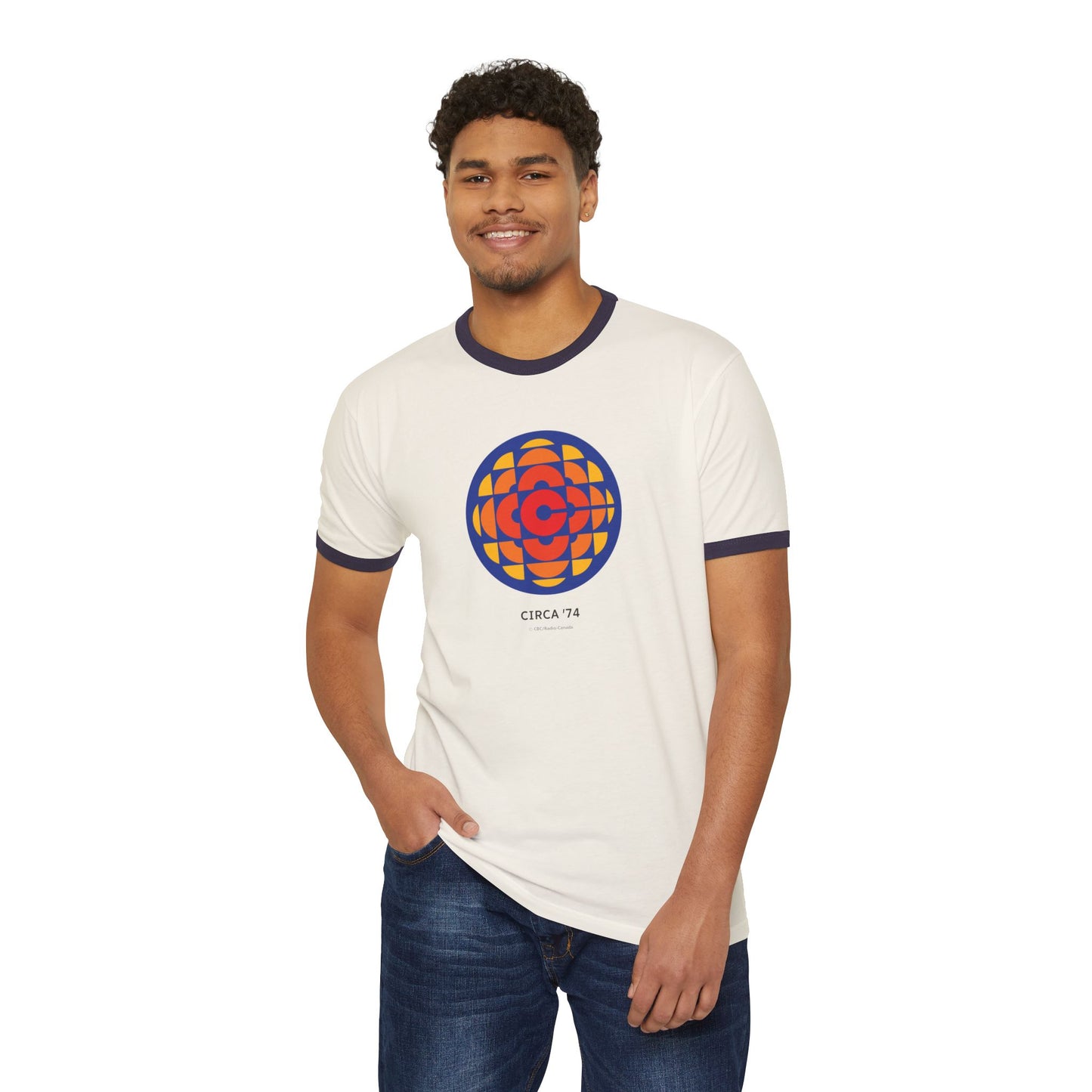 Copy of CBC 1974 Retro Logo Unisex Cotton Ringer T-Shirt