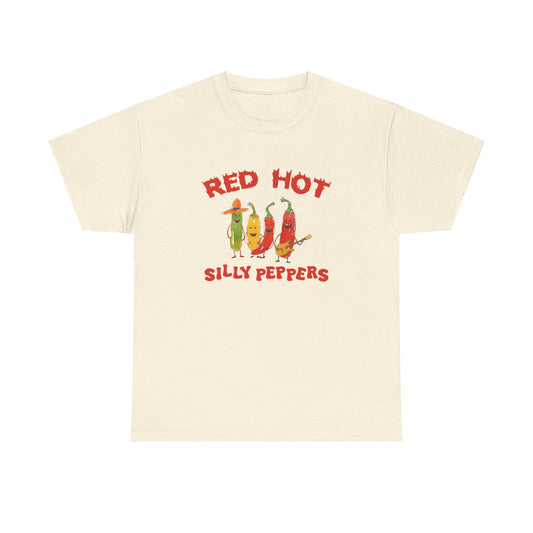 Red Hot Silly Peppers Unisex Heavy Cotton Tee